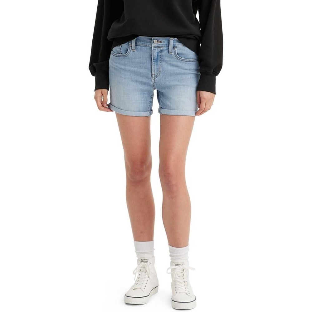 Levi's Womens Mid Length Denim Shorts, Dial Up The Music, 29